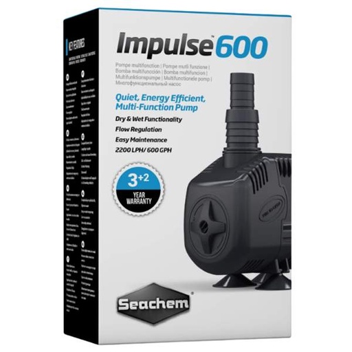 [000116067119] Seachem - Impulse 600 Pump - 600 gph